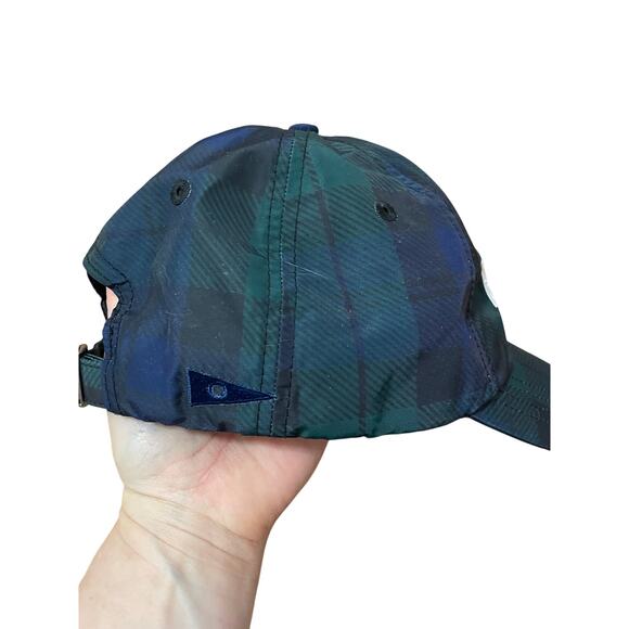 Radda Golf Green Blue Tartan‎ Plaid Adjustable Lightweight Baseball Cap Hat - Picture 4 of 6